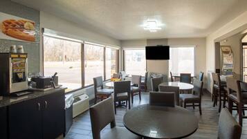 Free daily self-serve breakfast