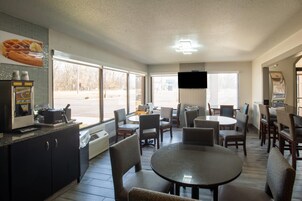 Free daily self-serve breakfast