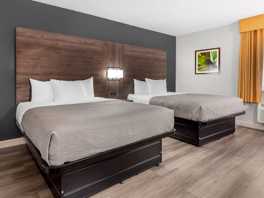 Quarto, 2 camas Queen, para não fumantes | Roupas de cama premium, escrivaninha, ferros/tábuas de passar roupa