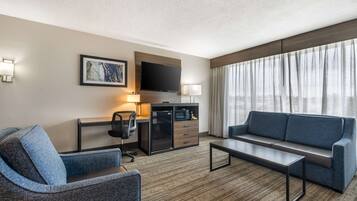 标准房, 1 张特大床, 无烟房, 冰箱和微波炉 (with Single Sofabed) | 办公桌、笔记本电脑工作区、熨斗/熨衣板、免费 WiFi