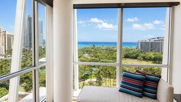 Penthouse, 1 Tempat Tidur King, pemandangan samudra | Pemandangan pantai/laut