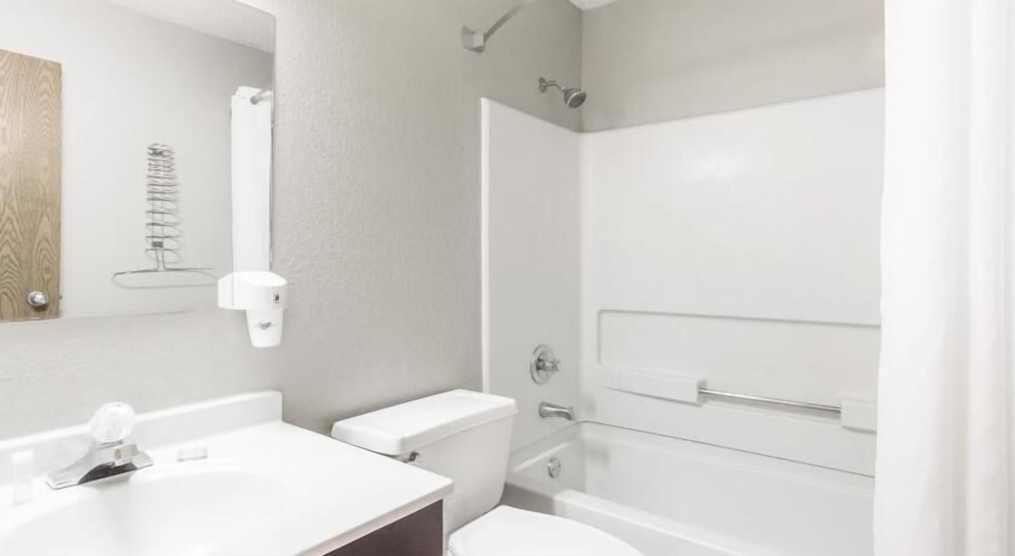 Bathroom | Combined shower/tub, free toiletries, hair dryer, towels