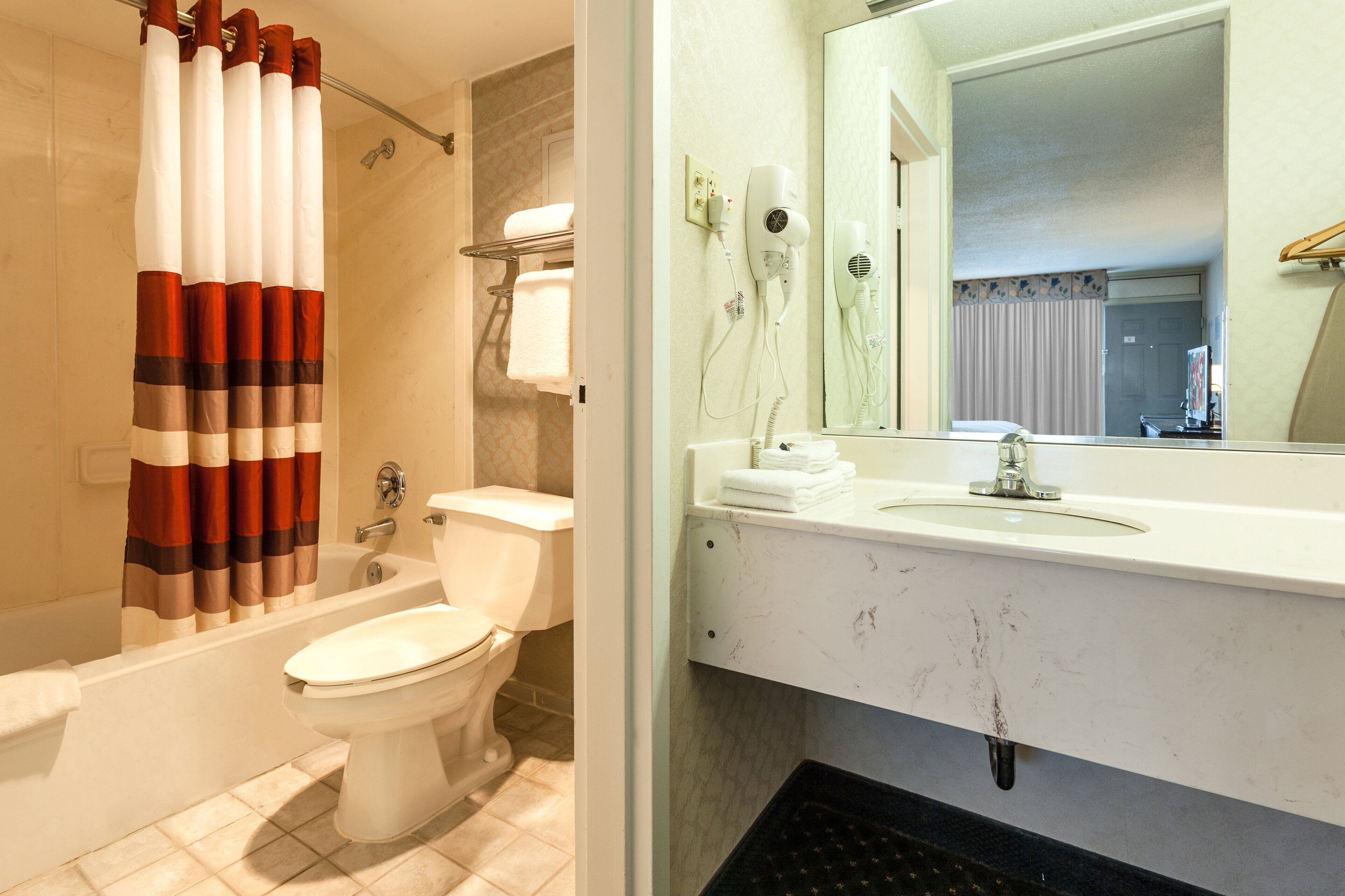 Free toiletries, hair dryer, towels, soap