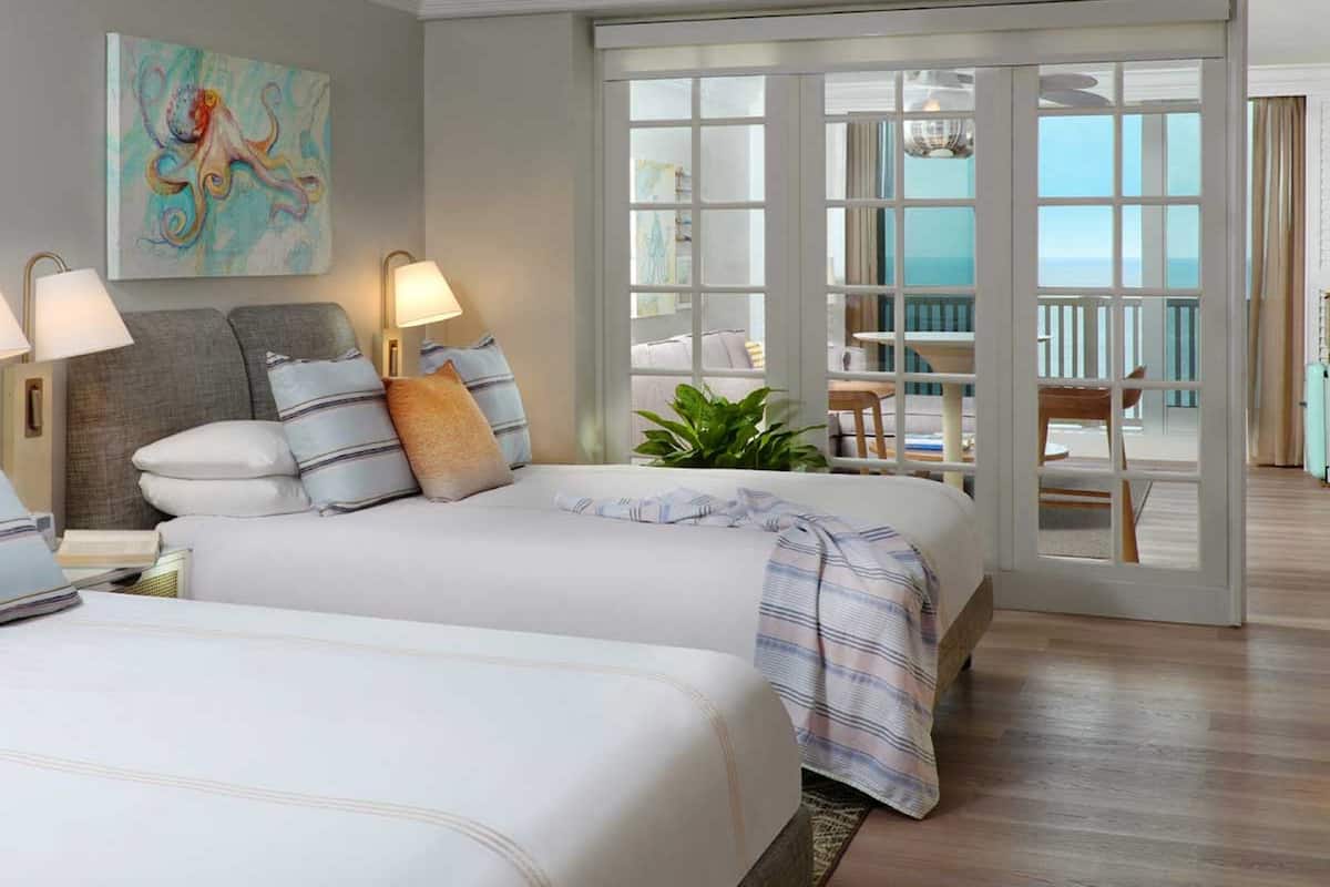 Premium bedding, pillow-top beds, in-room safe, desk