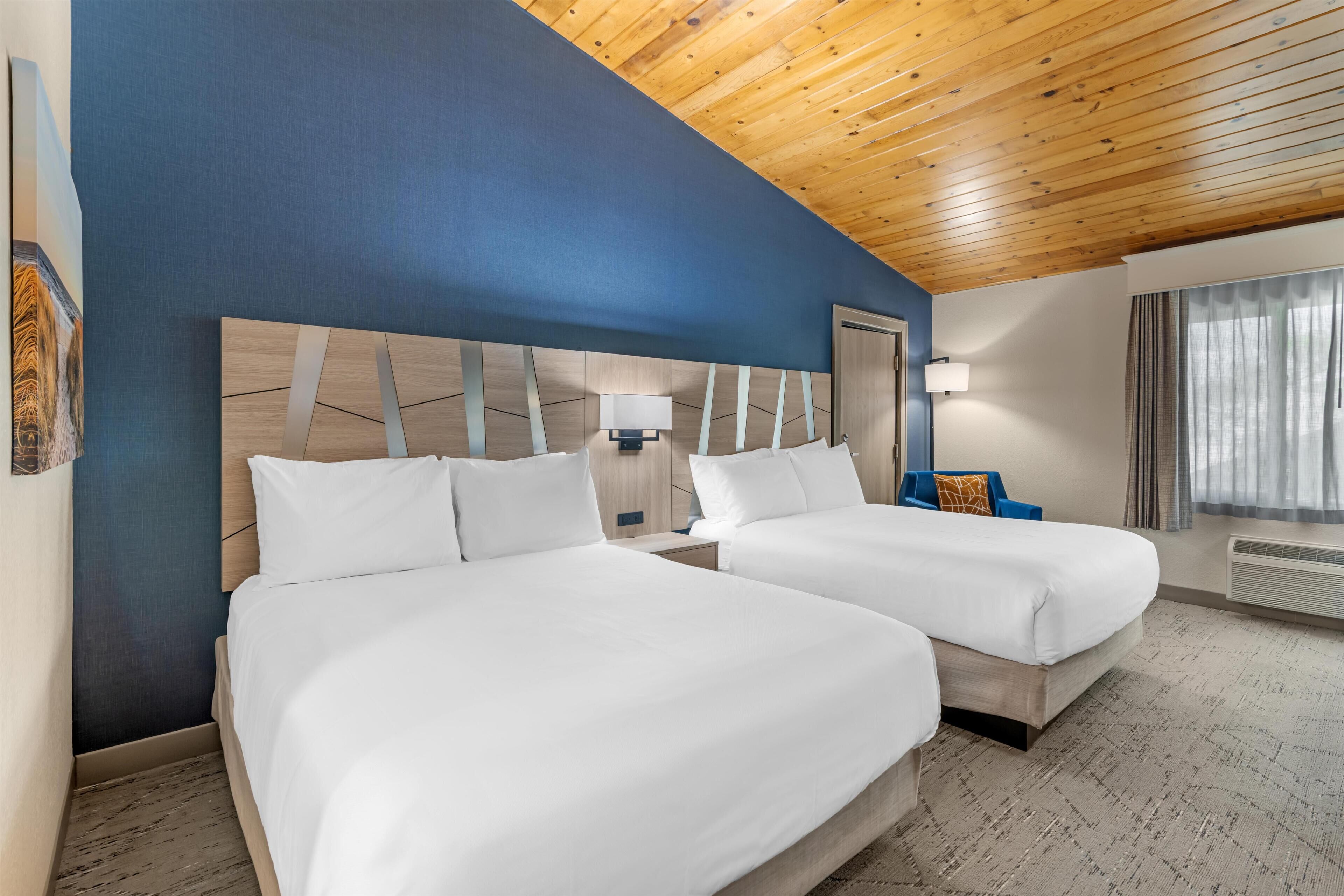 Standard Room, 2 Queen Beds, Non Smoking, Refrigerator & Microwave | Desk, iron/ironing board, WiFi, individually furnished