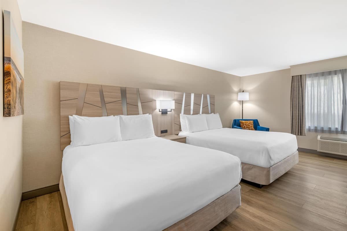 Standard Room, 2 Queen Beds, Non Smoking, Refrigerator & Microwave