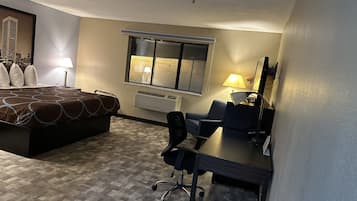 Desk, iron/ironing board (on request), free cots/infant beds, free WiFi