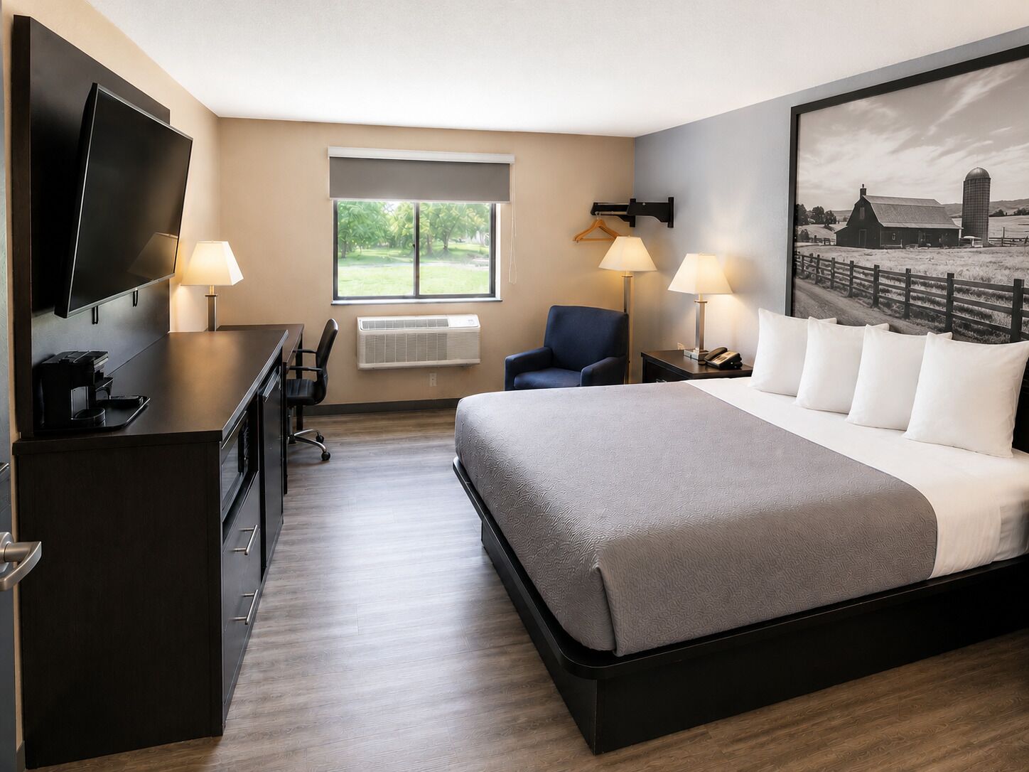 Standard Room, 1 Queen Bed | In-room safe, desk, iron/ironing board, free WiFi