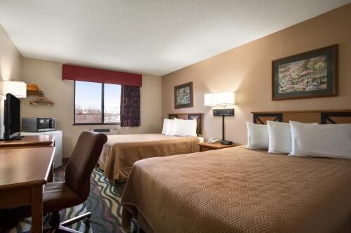 Desk, blackout drapes, free WiFi, bed sheets
