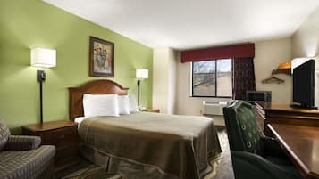 Skrivebord, mørklægningsgardiner, gratis Wi-Fi, sengetøj