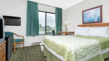 Desk, blackout drapes, free cribs/infant beds, rollaway beds