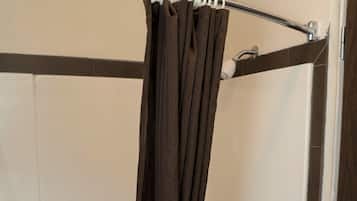 Standard Room, 2 Queen Beds, Non Smoking | Bathroom | Combined shower/bathtub, hair dryer, towels, soap