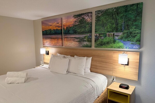 Standaard kamer, 1 kingsize bed, niet-roken | Een bureau, gratis babybedden, extra bedden, gratis wifi