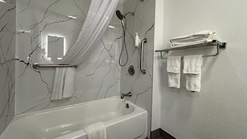 Habitació estàndard, 1 llit de matrimoni, accessible, no fumadors | Bany accessible
