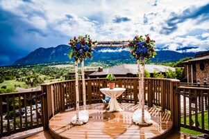 Zona para bodas al aire libre
