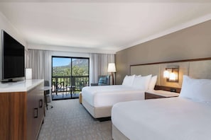 Room, 2 Queen Beds, Mountain View | Premium bedding, in-room safe, desk, laptop workspace