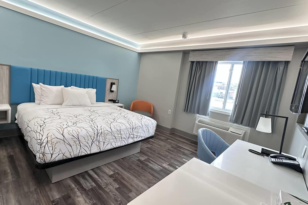 Standardzimmer, 1 King-Bett | Pillowtop-Betten, Schreibtisch, Verdunkelungsvorhänge