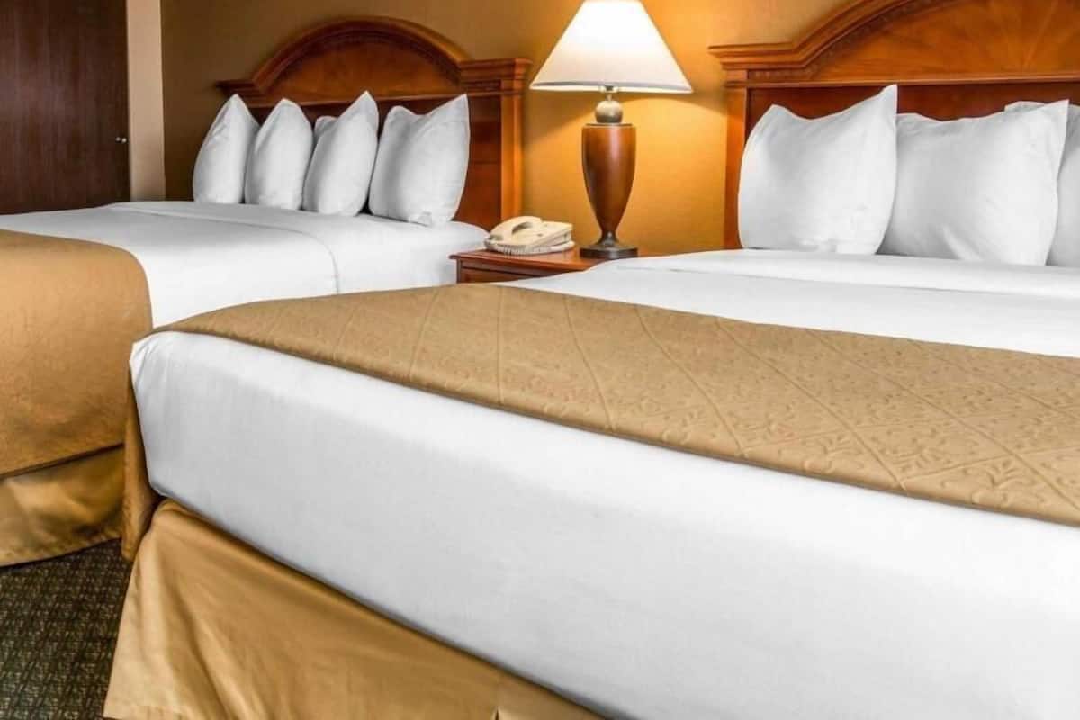 高档床上用品、迷你吧、办公桌、遮光窗帘