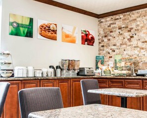 Free daily buffet breakfast