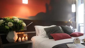 Premium bedding, in-room safe, individually decorated, desk