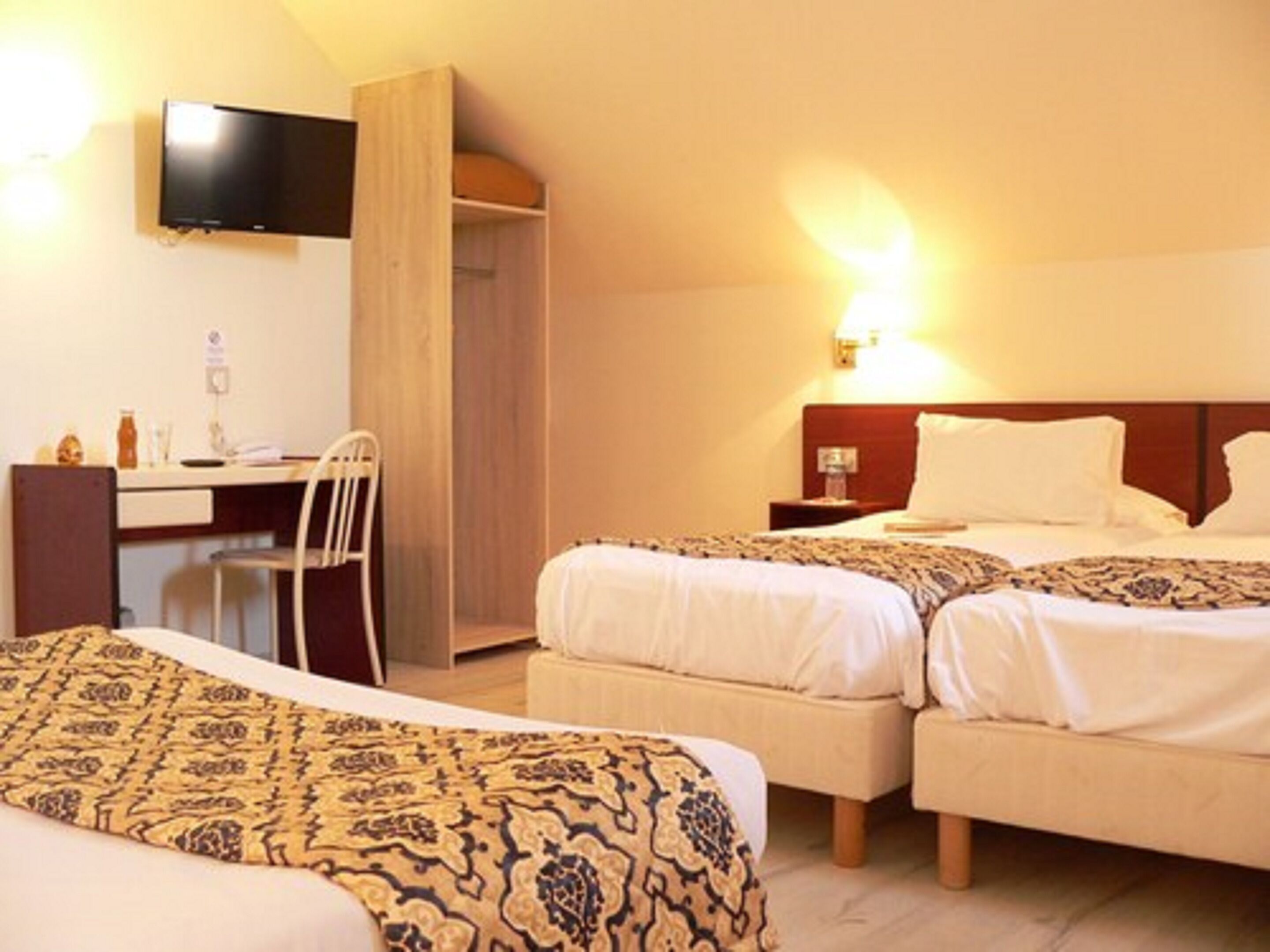 free toiletries, hair dryer, towels