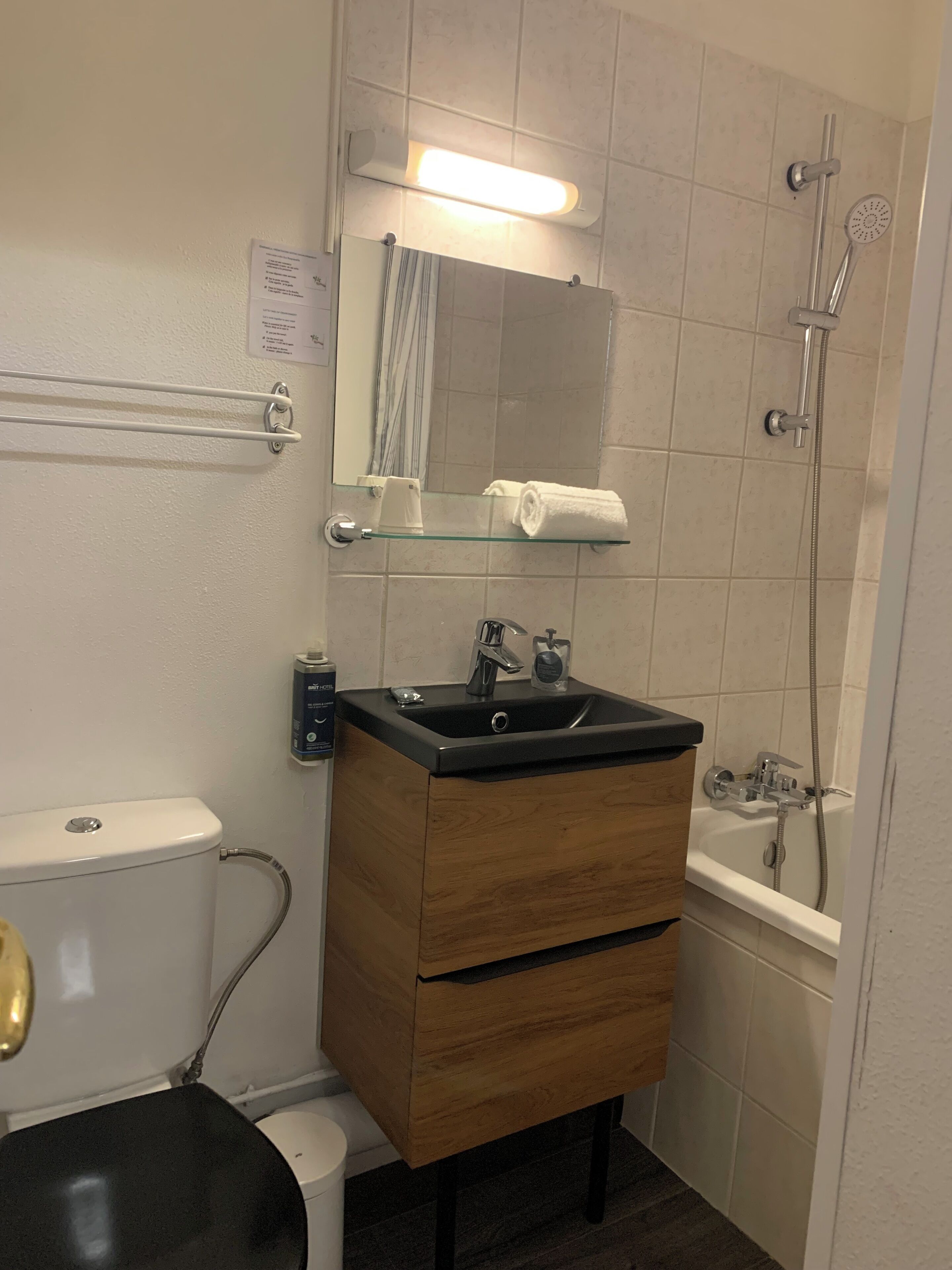 double room | bathroom | hair dryer, towels