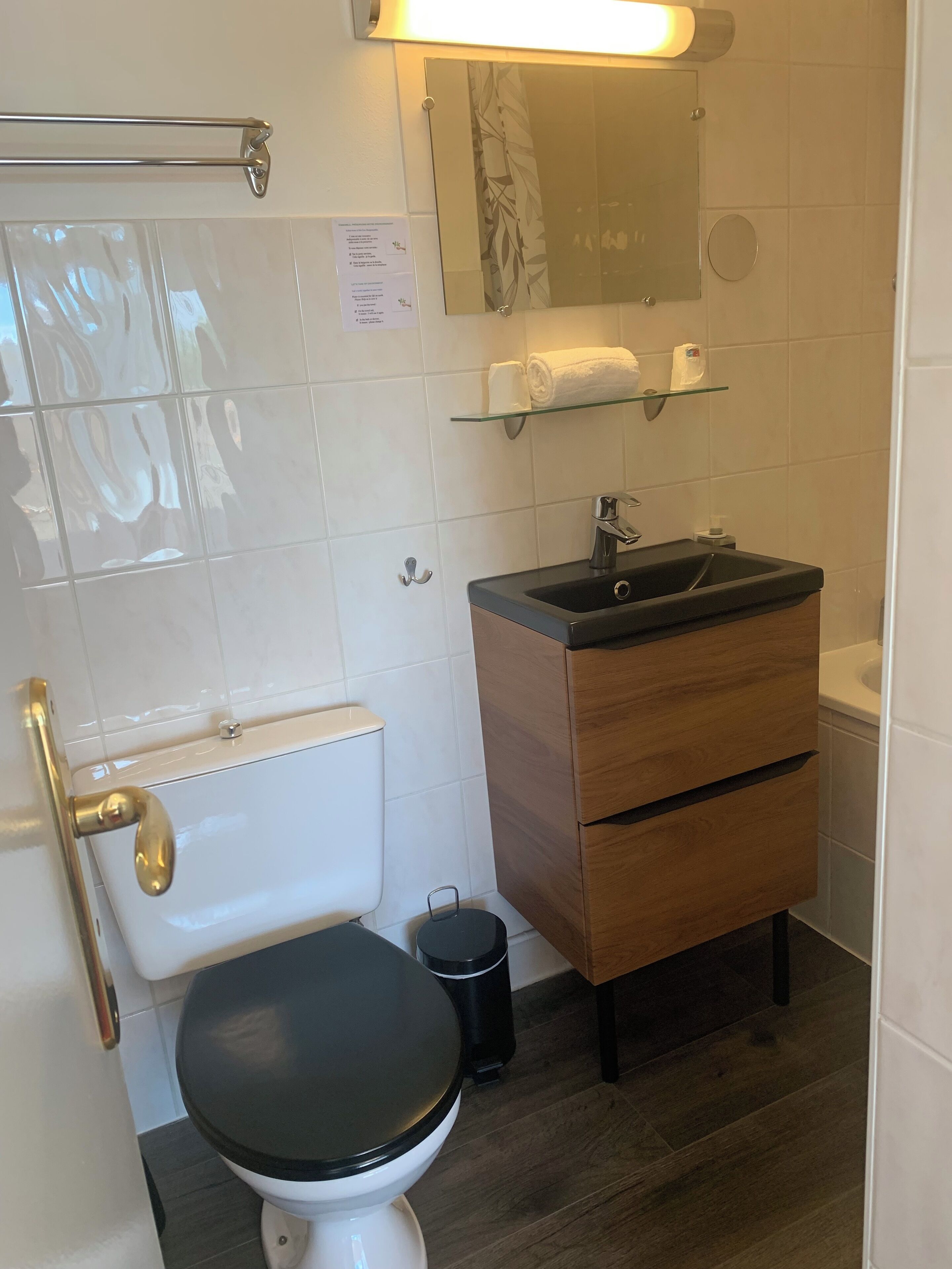 double room | bathroom | hair dryer, towels