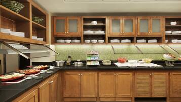 Free daily buffet breakfast