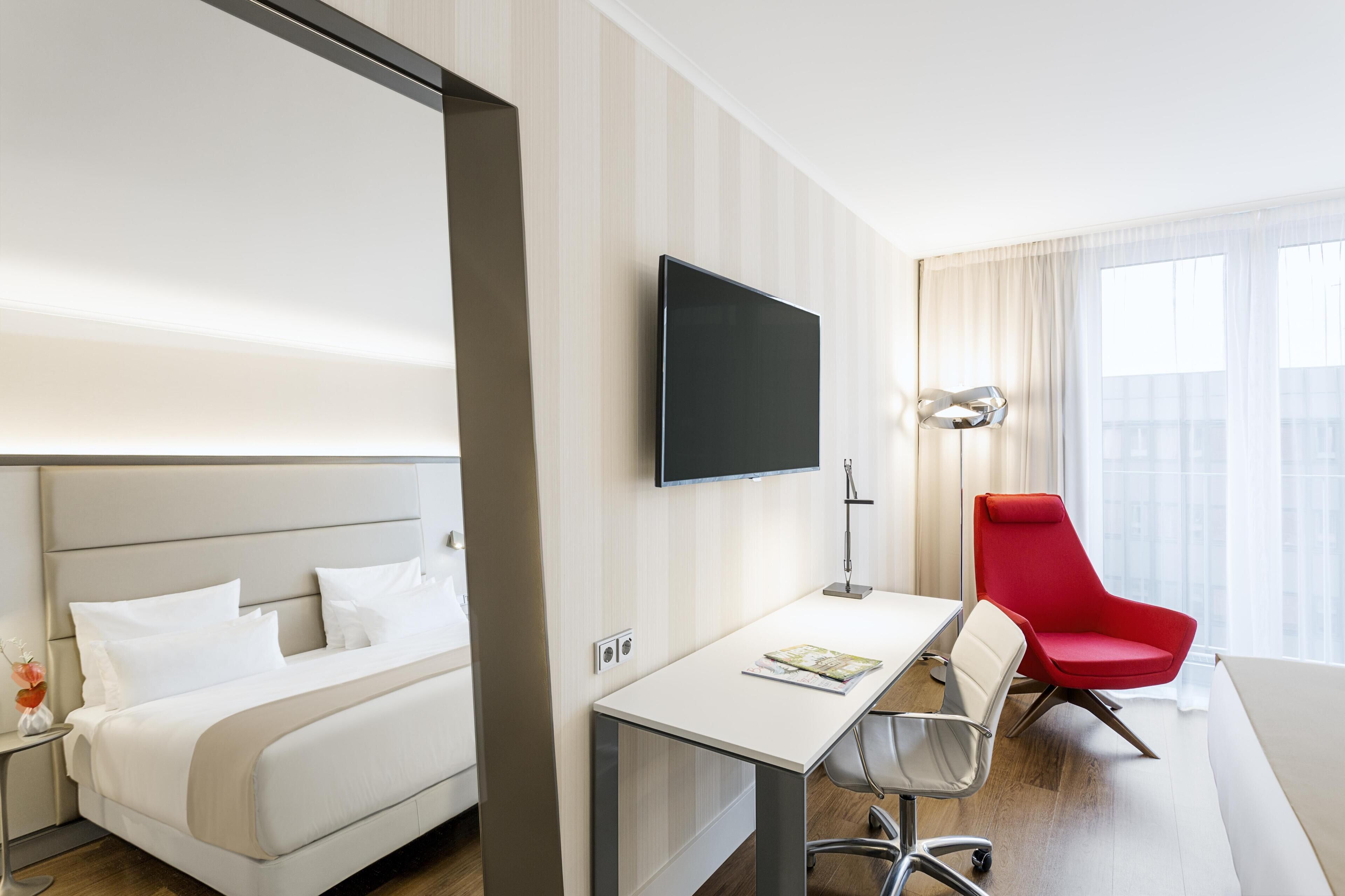 Hypo-allergenic bedding, pillowtop beds, minibar, in-room safe