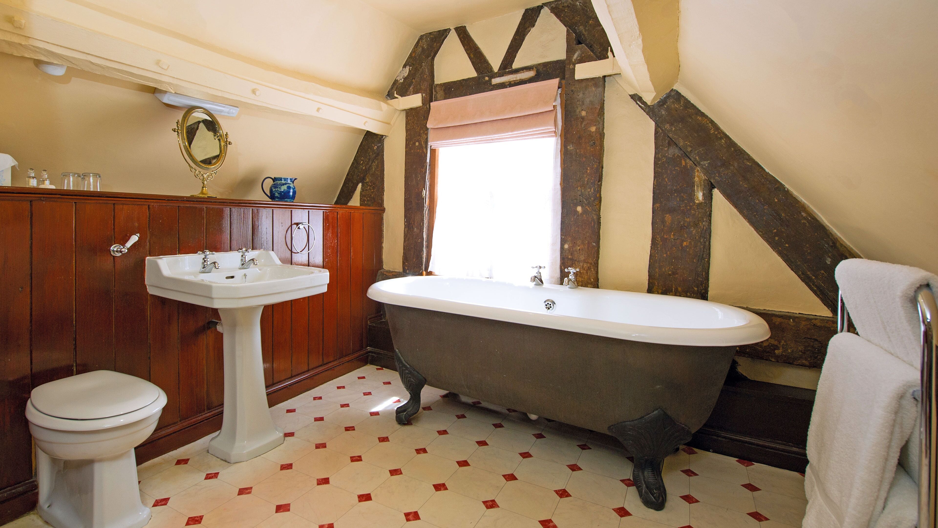 free toiletries, hair dryer, towels