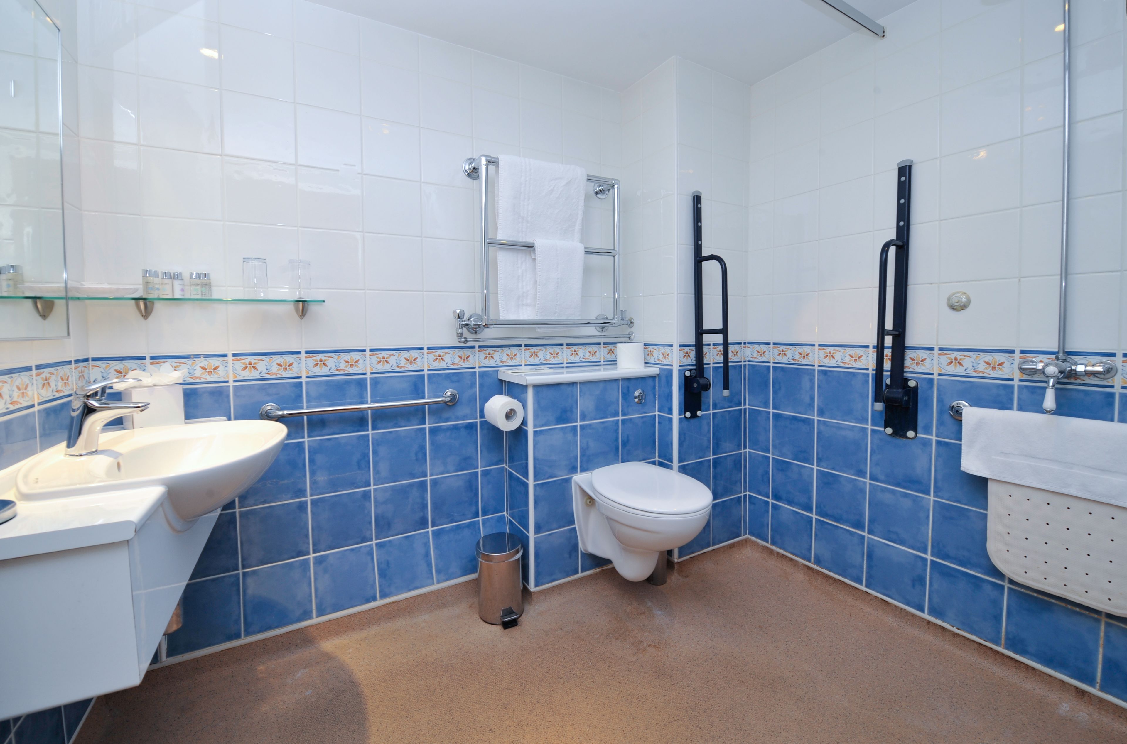 free toiletries, hair dryer, bathrobes, towels