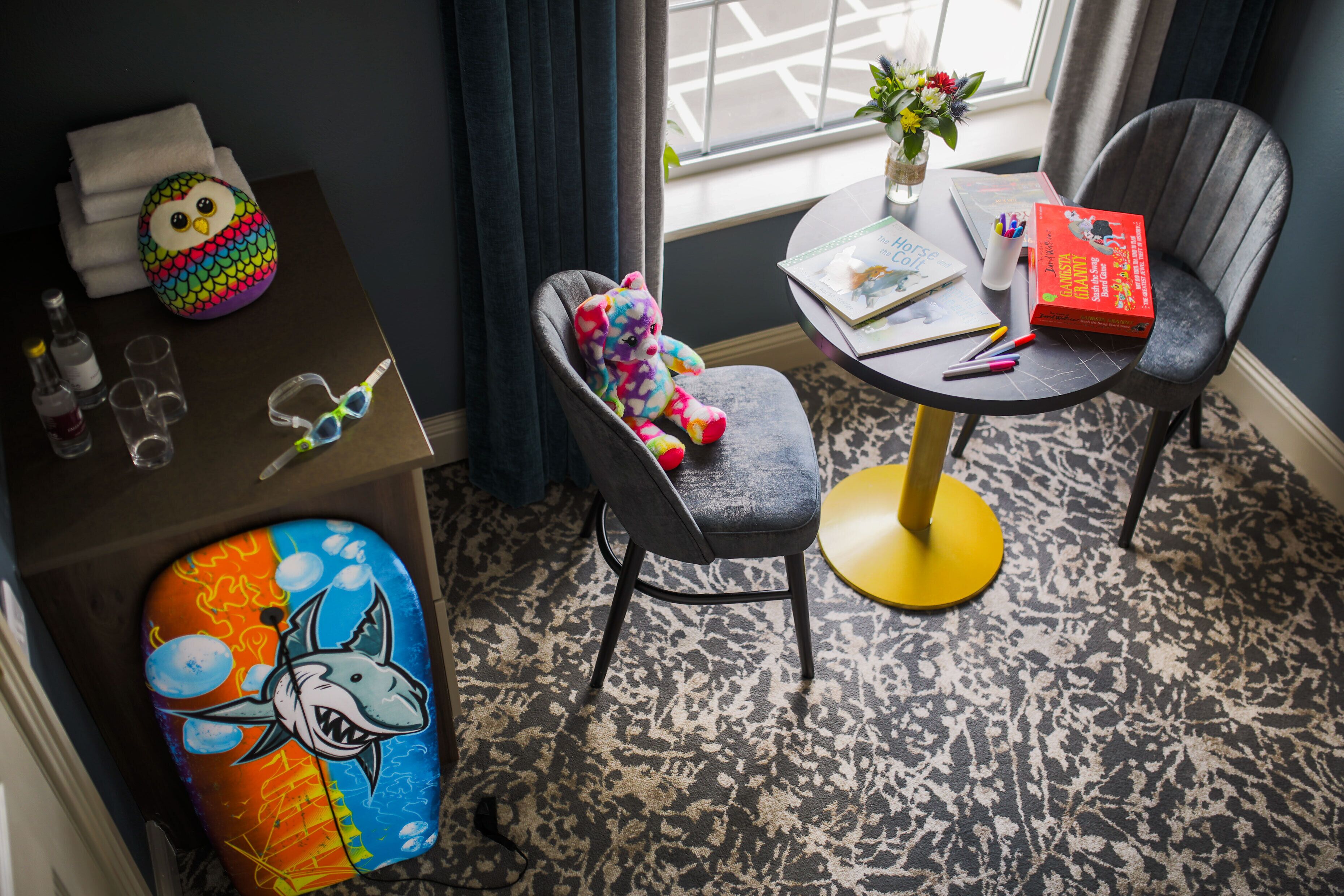 family room, multiple beds | in-room safe, desk, iron/ironing board, free wifi