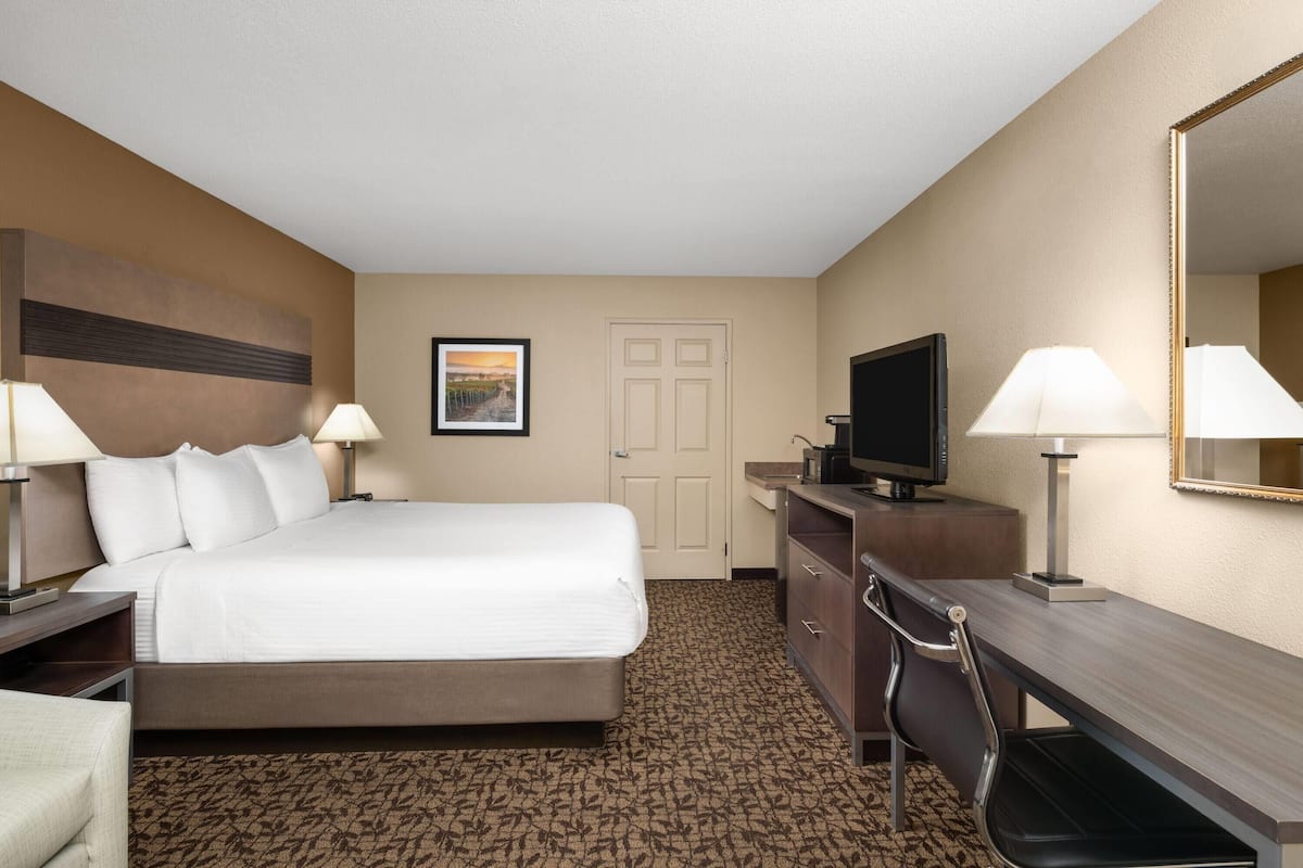 Chambre, 1 très grand lit, accessible aux personnes à mobilité réduite, non-fumeur (Mobility)