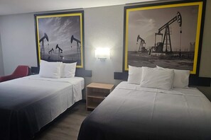 Room, 2 Queen Beds, Non Smoking | Desk, blackout drapes, iron/ironing board, free WiFi - Super 8 by Wyndham Hobbs (Hobbs)