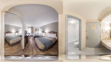 Economy Double Room | Bathroom | Shower, hydromassage showerhead, hair dryer, towels