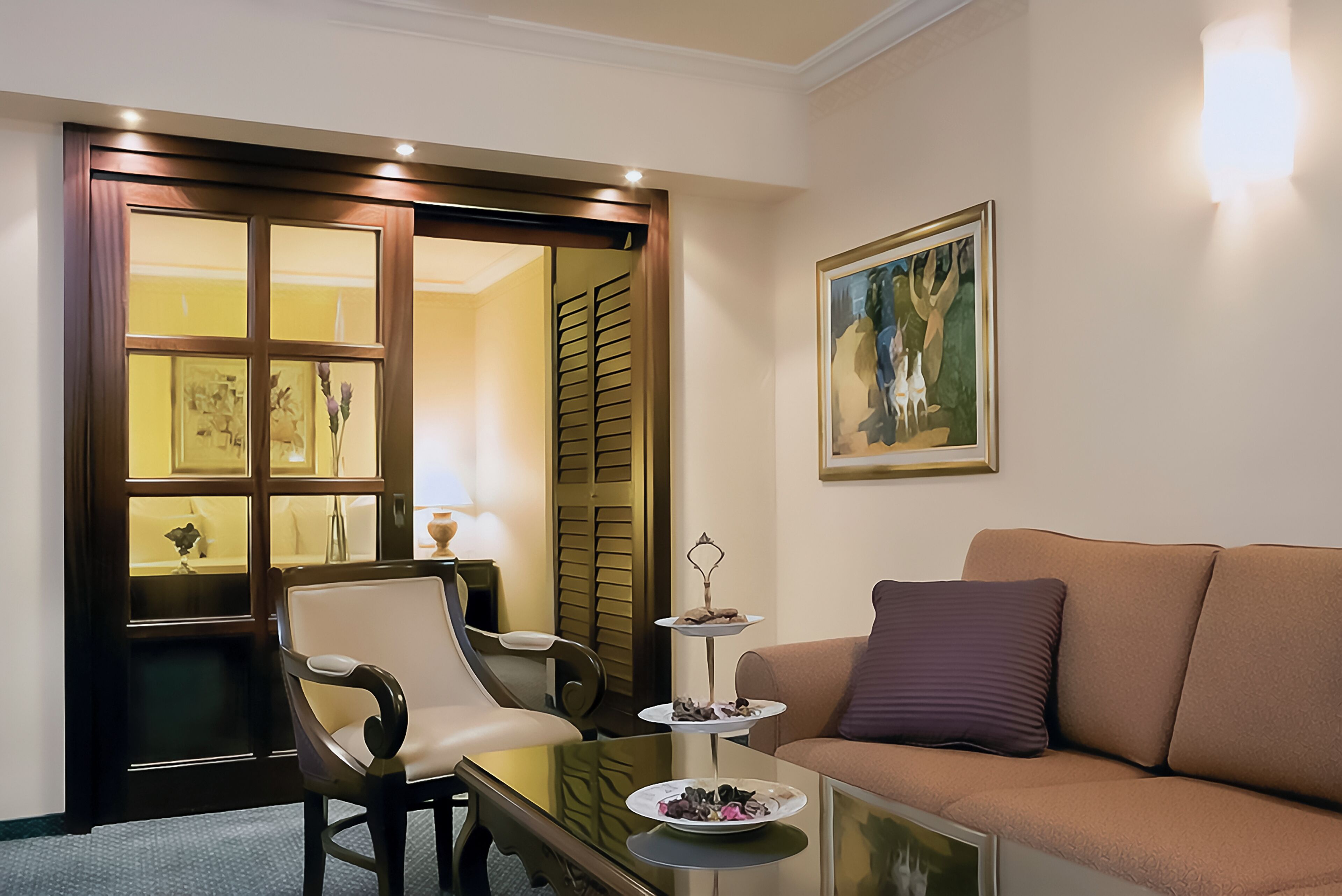 club suite, 1 bedroom | living area | 32-inch lcd tv with satellite channels, tv, pay films