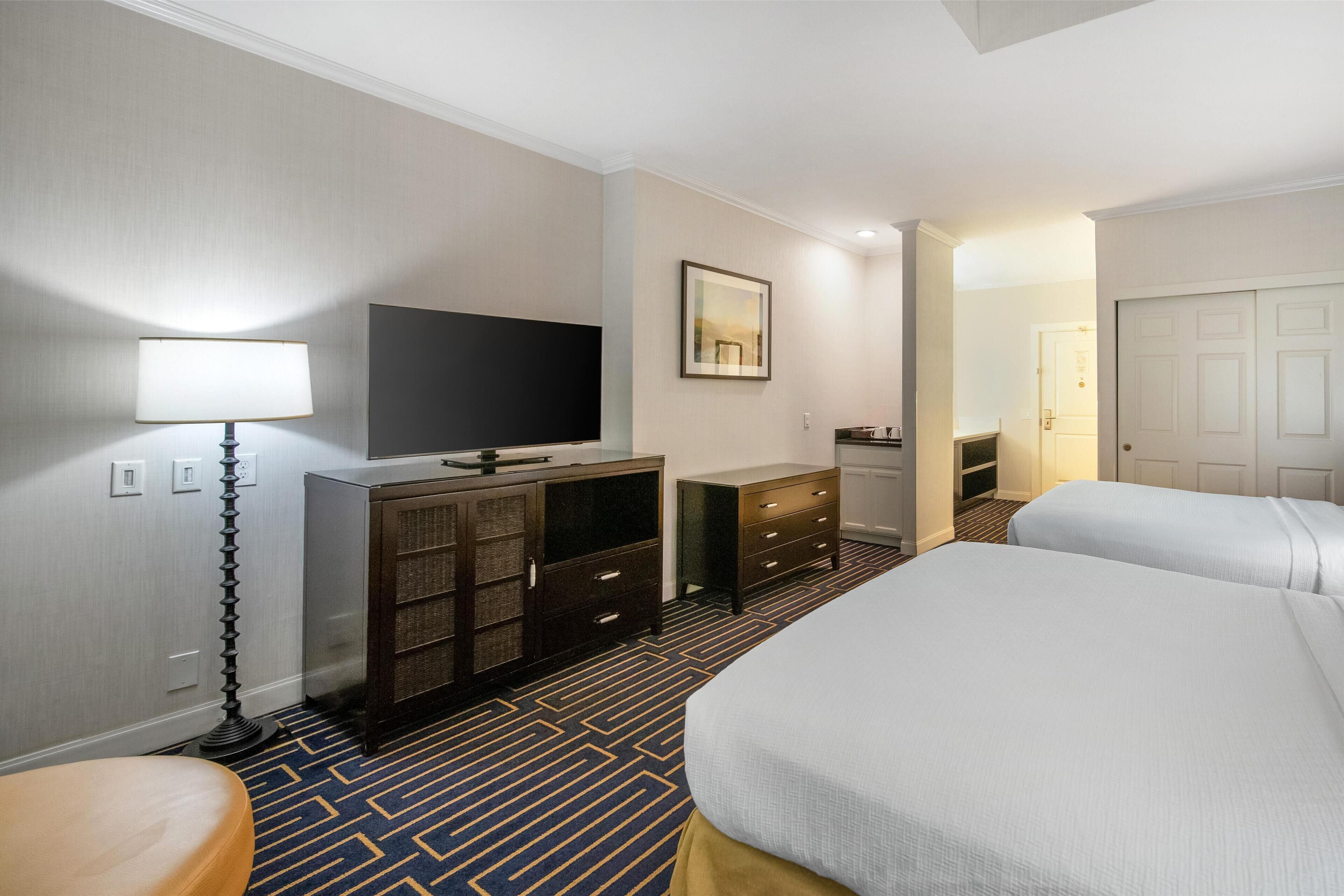 suite, 2 queen beds, non smoking, refrigerator (with sofabed) | premium bedding, pillow-top beds, desk, blackout curtains