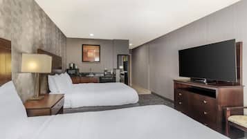 Standard Room, 2 Queen Beds, Non Smoking, Refrigerator & Microwave | In-room safe, blackout drapes, iron/ironing board, free WiFi