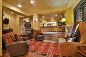 Sala de estar en el lobby