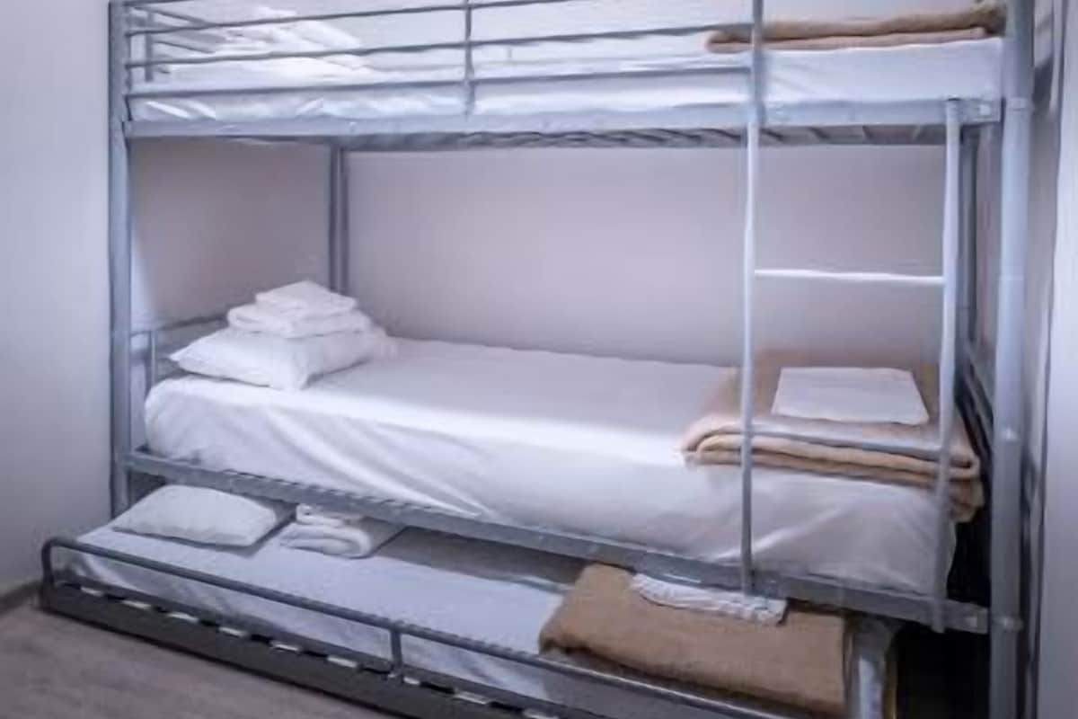 Blackout drapes, soundproofing, WiFi (free), bed sheets