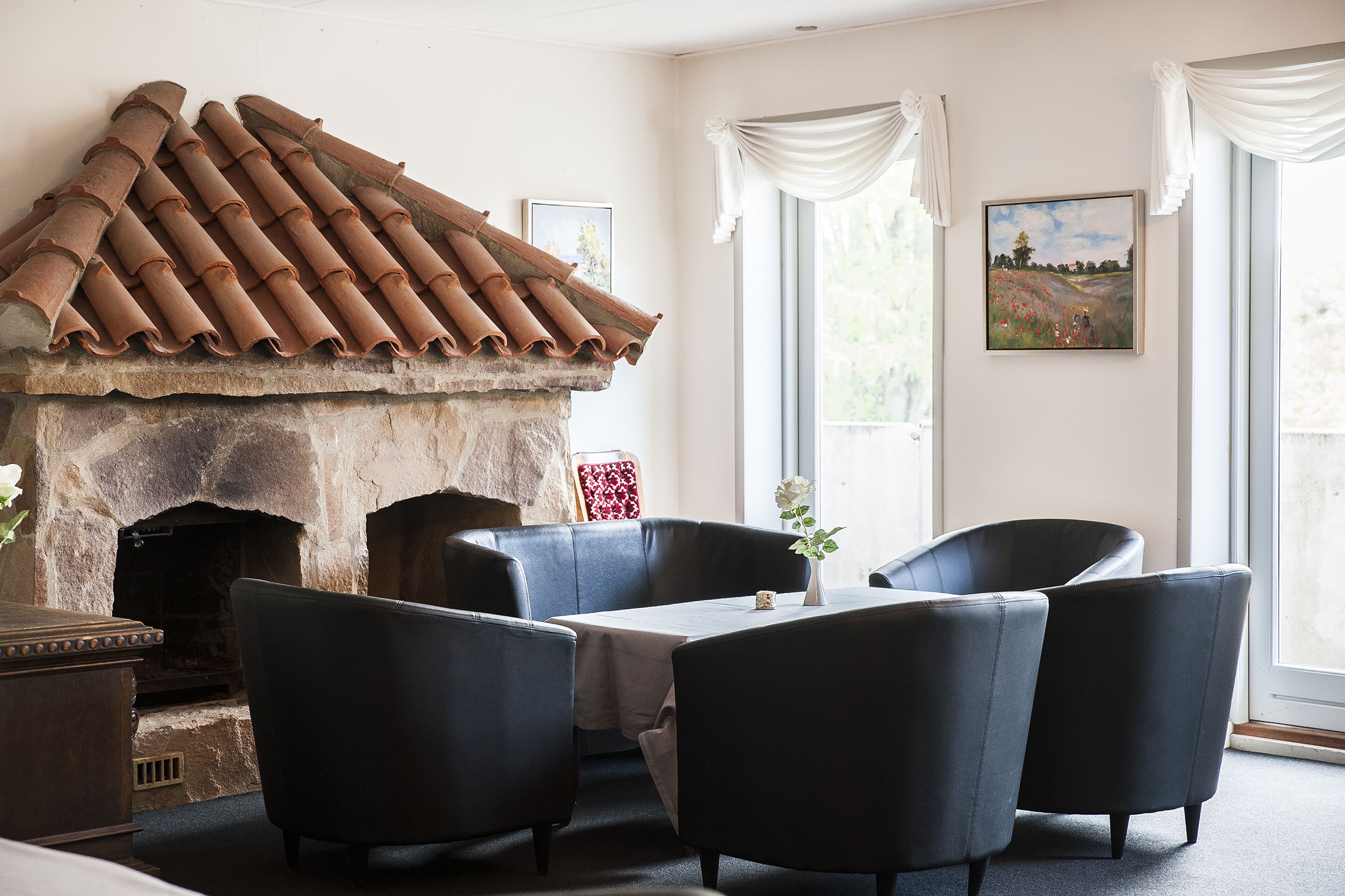 Sitteområde i lobbyen