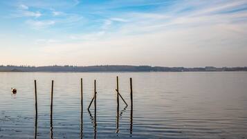 On the beach, white sand, rowing
