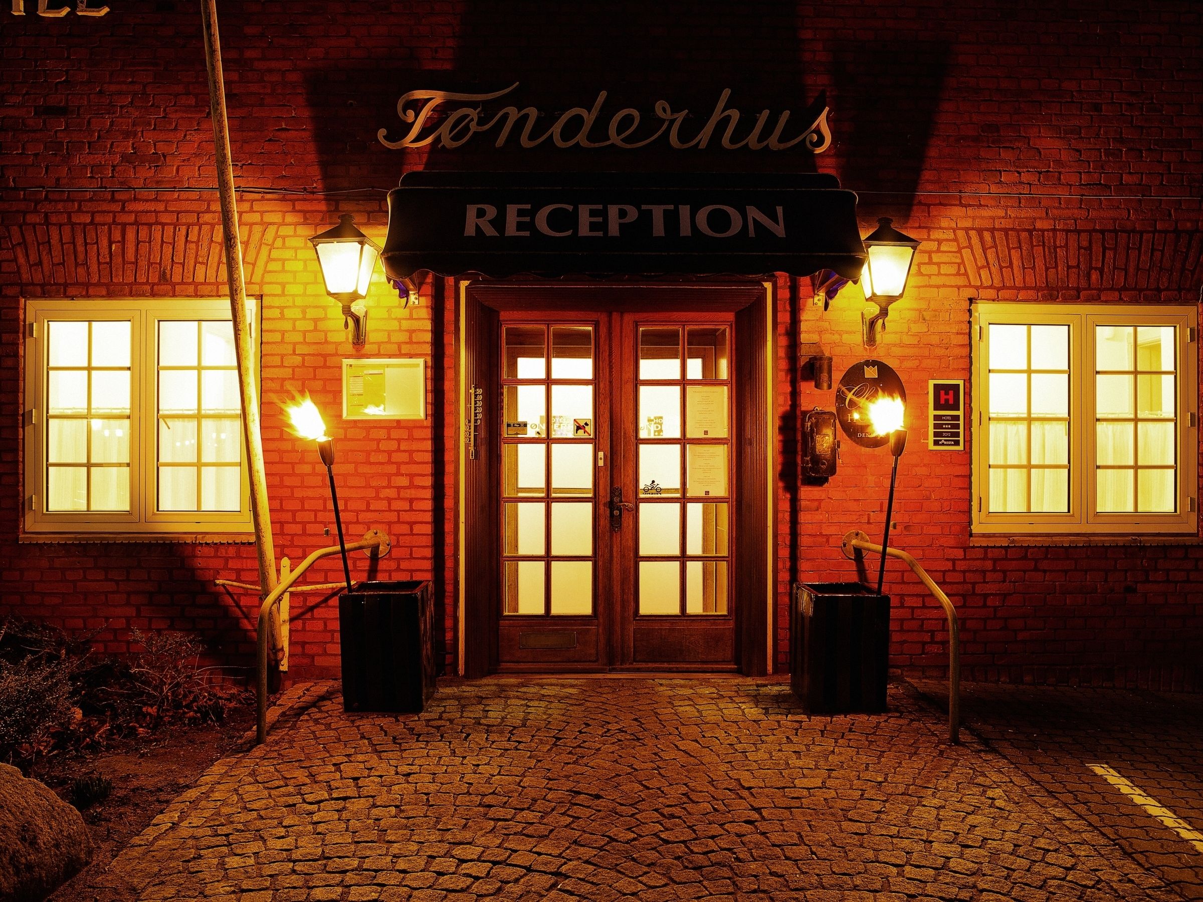 front of property – evening/night