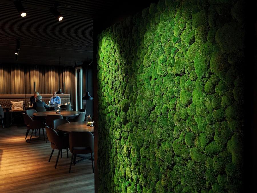 Frokost, lunsj og middag serveres, internasjonale retter