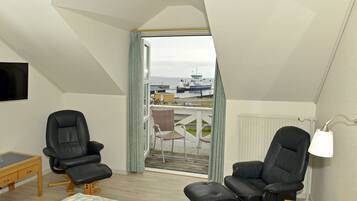 Dobbeltværelse - balkon | Skrivebord, lydisolering, strygejern/strygebræt, gratis Wi-Fi
