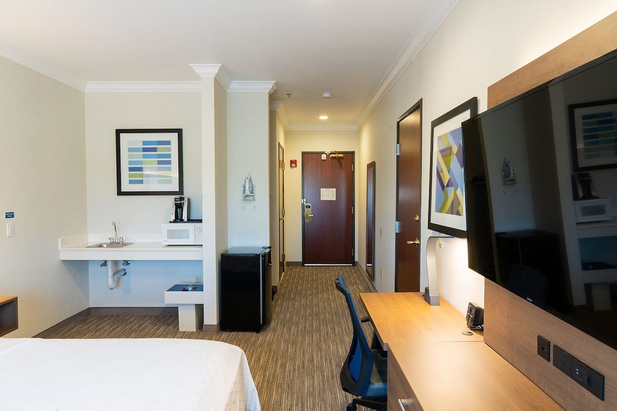 Room, 1 King Bed, Accessible, Non Smoking (Roll-In Shower) | 1 bedroom, pillowtop beds, in-room safe, desk