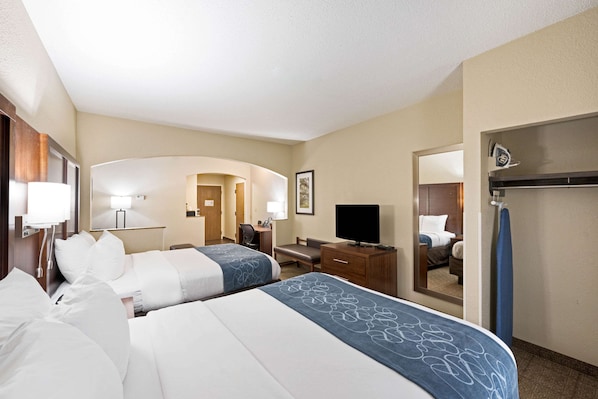 Suite, 2 Queen Beds, Non Smoking | Premium bedding, pillow-top beds, desk, laptop workspace