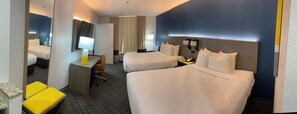 Standard Room, 2 Queen Beds, Non Smoking | Down duvets, free WiFi, bed sheets