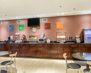 Free daily self-service breakfast 