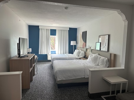 Room, 2 Queen Beds | In-room safe, desk, iron/ironing board, free WiFi